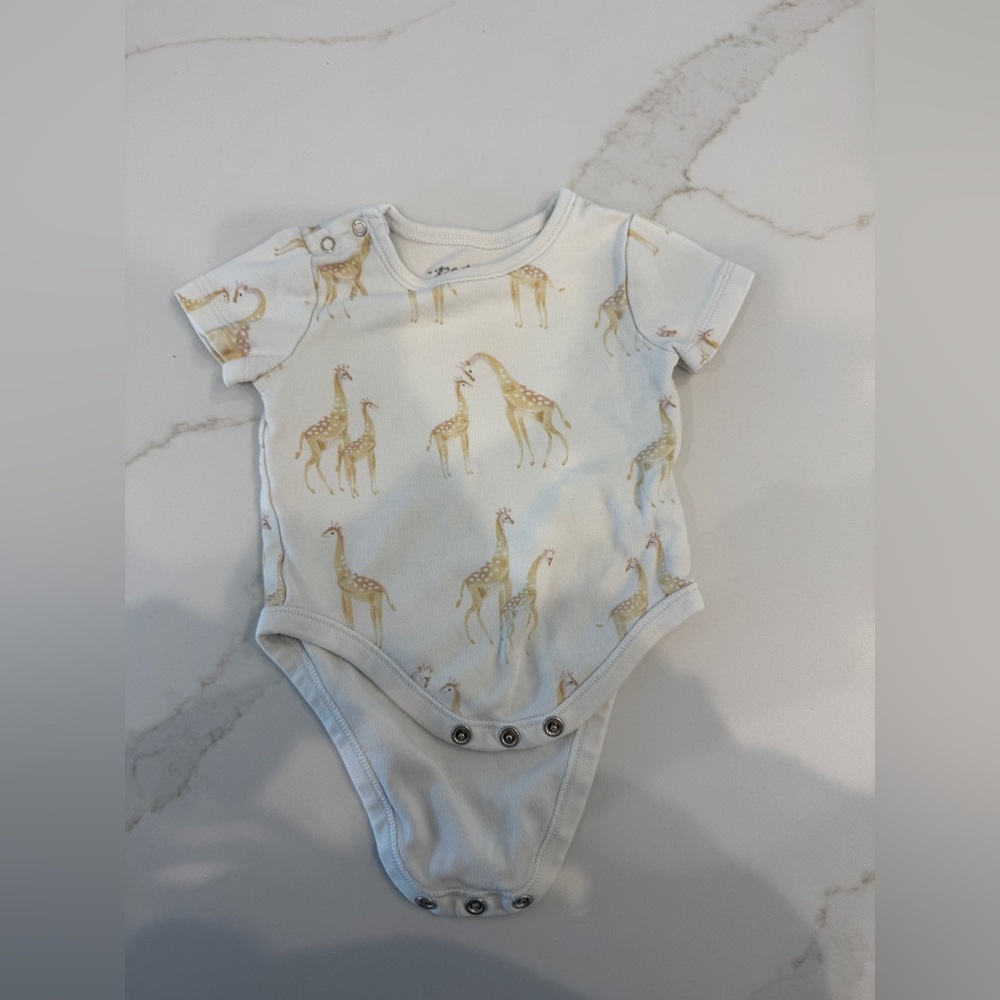 Pehr giraffe onesie